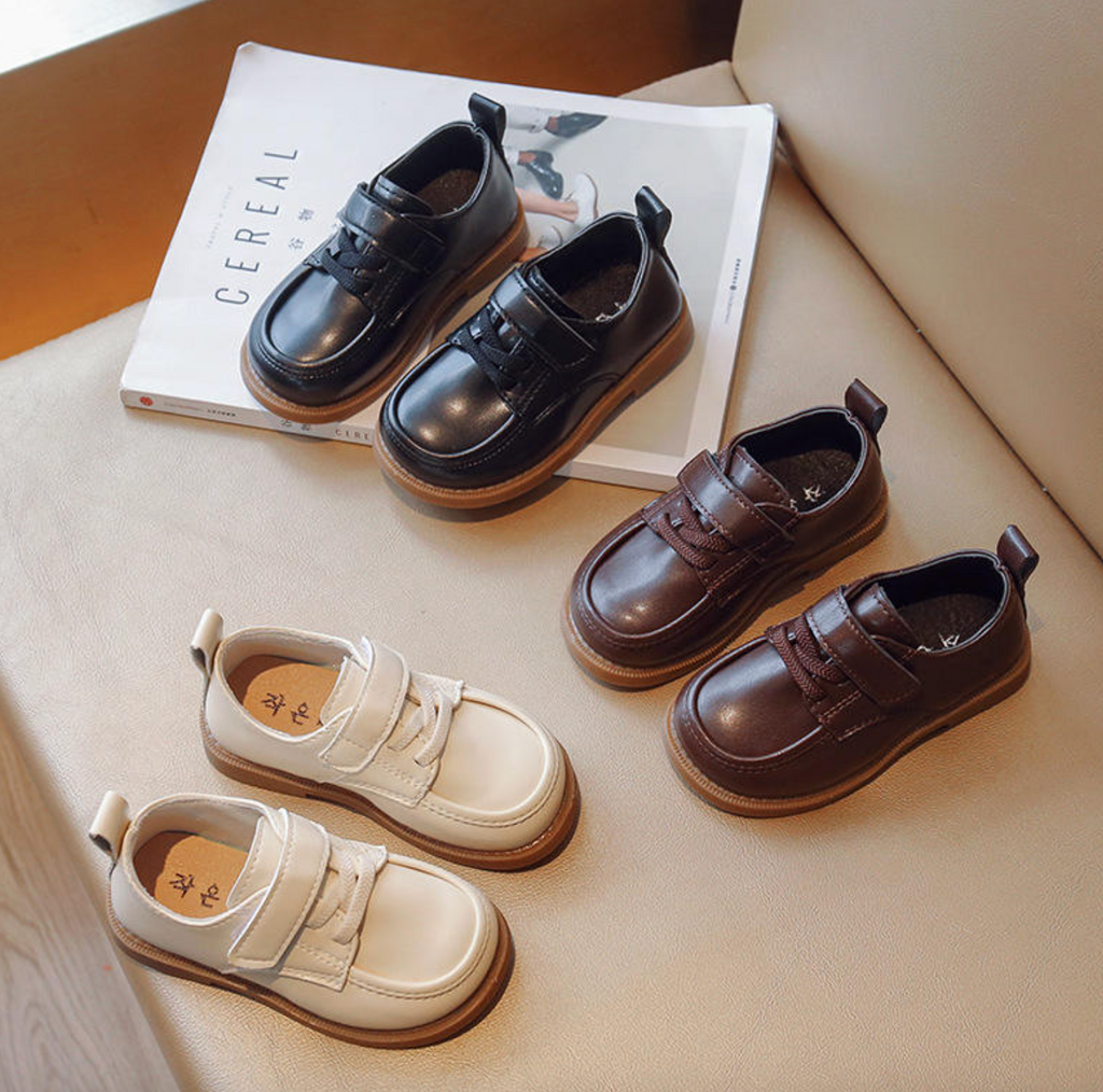 Solid Color PU Leather Shoes