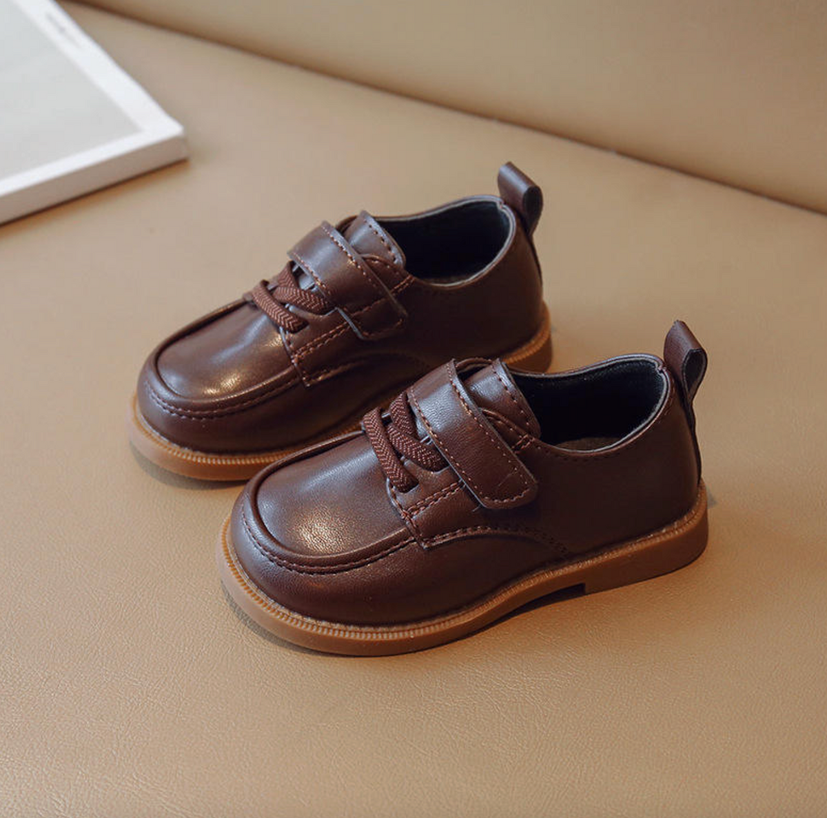 Solid Color PU Leather Shoes
