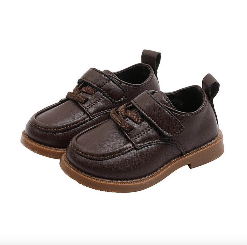 Solid Color PU Leather Shoes